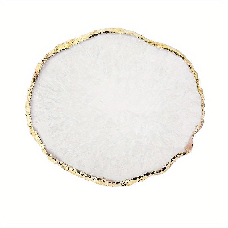 Resin Painting Palette Golden Edge Nail Art Display Board