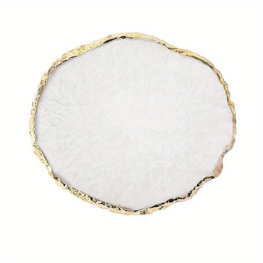 Resin Painting Palette Golden Edge Nail Art Display Board