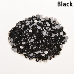 1000 Pcs Clear AB Flatback Rhinestones Round Beads For Nail Art