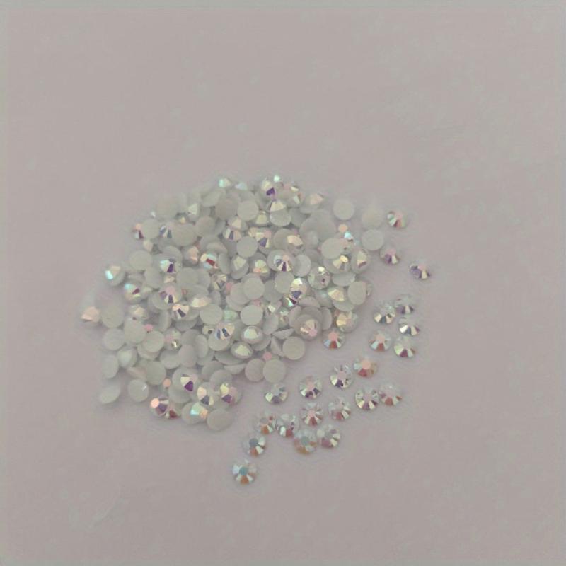 1000 Pcs Clear AB Flatback Rhinestones Round Beads For Nail Art