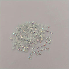 1000 Pcs Clear AB Flatback Rhinestones Round Beads For Nail Art