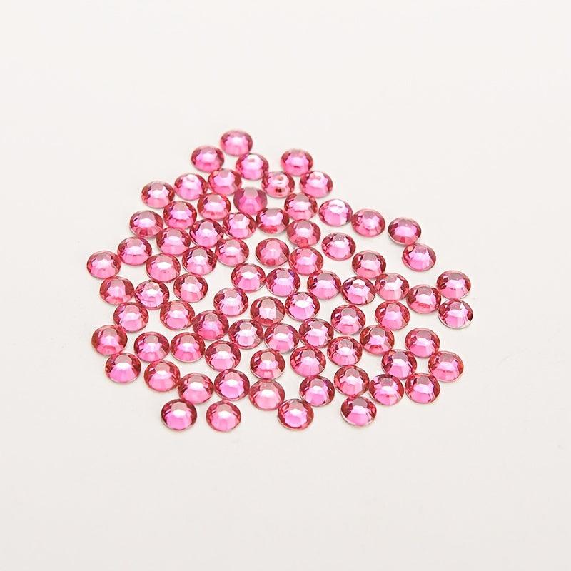 1000 Pcs Clear AB Flatback Rhinestones Round Beads For Nail Art