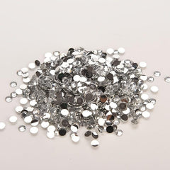 1000 Pcs Clear AB Flatback Rhinestones Round Beads For Nail Art