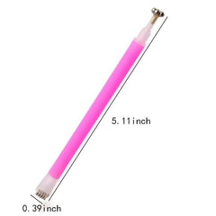 Double Head Floral Nail Magnet Pen Nail Magnet Wand