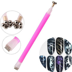 Double Head Floral Nail Magnet Pen Nail Magnet Wand