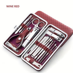 Professional Manicure Set Stainless Steel Nail Clippers Cutters Files