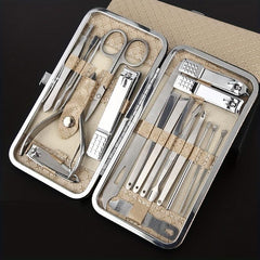 Professional Manicure Set Stainless Steel Nail Clippers Cutters Files