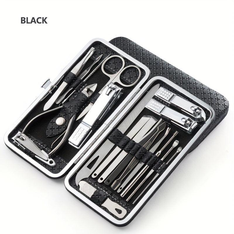 Professional Manicure Set Stainless Steel Nail Clippers Cutters Files