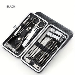 Professional Manicure Set Stainless Steel Nail Clippers Cutters Files