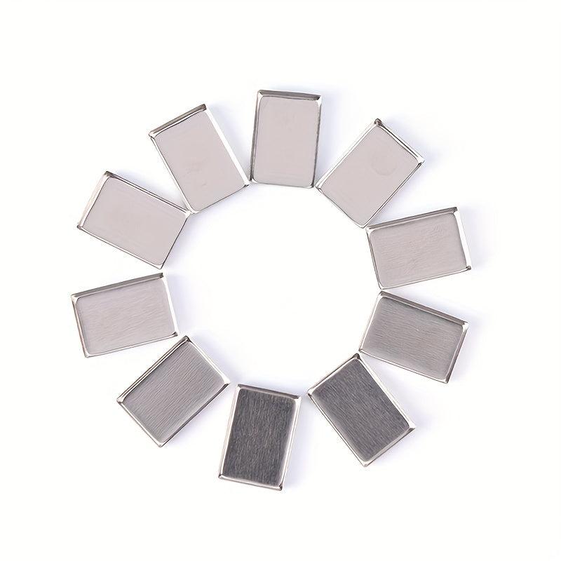 10pcs Aluminum Eyeshadow Pans Travel Storage Empty Tin Cases