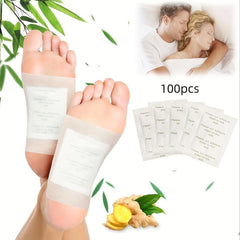 Natural Wormwood Foot Patches for Stress Relief, Sleep Improvement - 50pcs