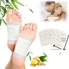 Natural Wormwood Foot Patches for Stress Relief, Sleep Improvement - 50pcs
