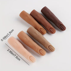 Flexible Silicone Fingernail Practice Training Nail Art