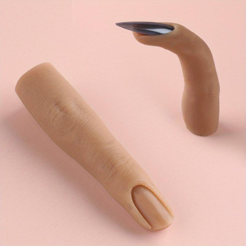 Flexible Silicone Fingernail Practice Training Nail Art