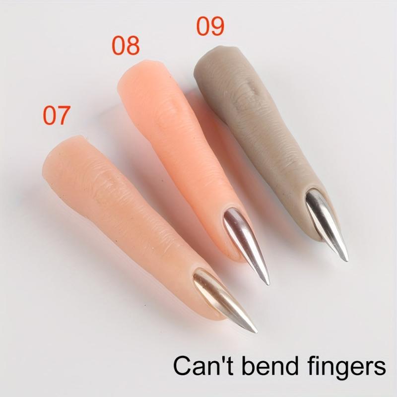 Flexible Silicone Fingernail Practice Training Nail Art