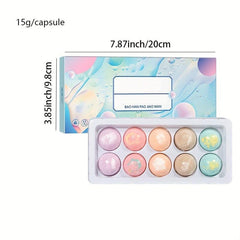 10pcs Herbal Essential Oil Foot Bath Bombs Organic Foot Soak Bath Salt