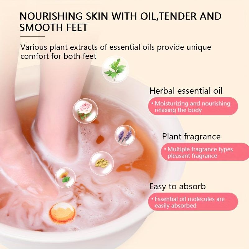 10pcs Herbal Essential Oil Foot Bath Bombs Organic Foot Soak Bath Salt