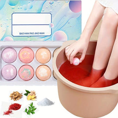 10pcs Herbal Essential Oil Foot Bath Bombs Organic Foot Soak Bath Salt