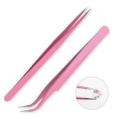 Stainless Steel Tweezers for Eyelash Extensions and Nail Art