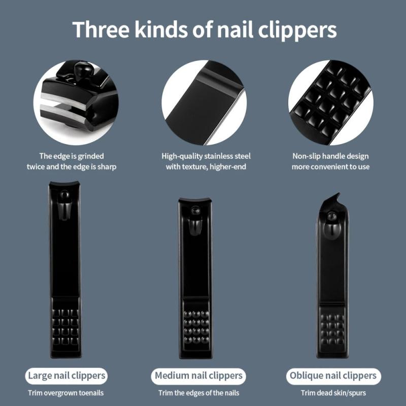Manicure Set Nail Clippers Professional Grooming Gift Kit