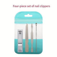 Stainless Steel Nail Clipper Set with Manicure Kit & Ear Pick