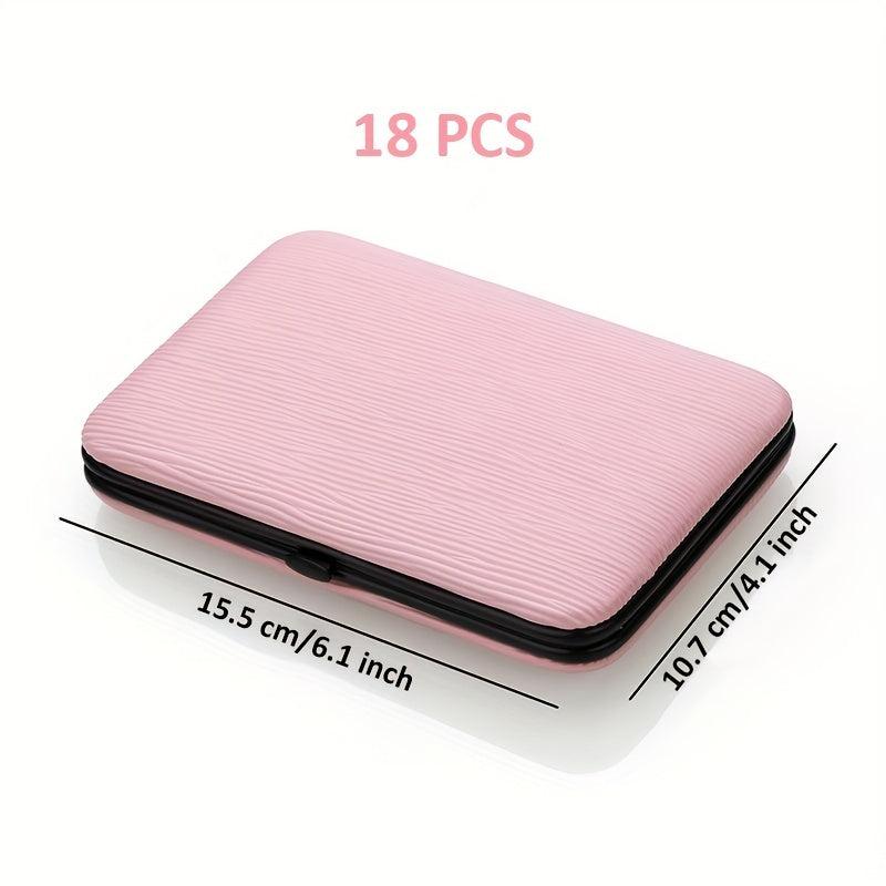 Stainless Steel Nail Clippers Pedicure Kit with Portable Bag