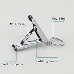 Stainless Steel Nail Clippers with Built in Nail File