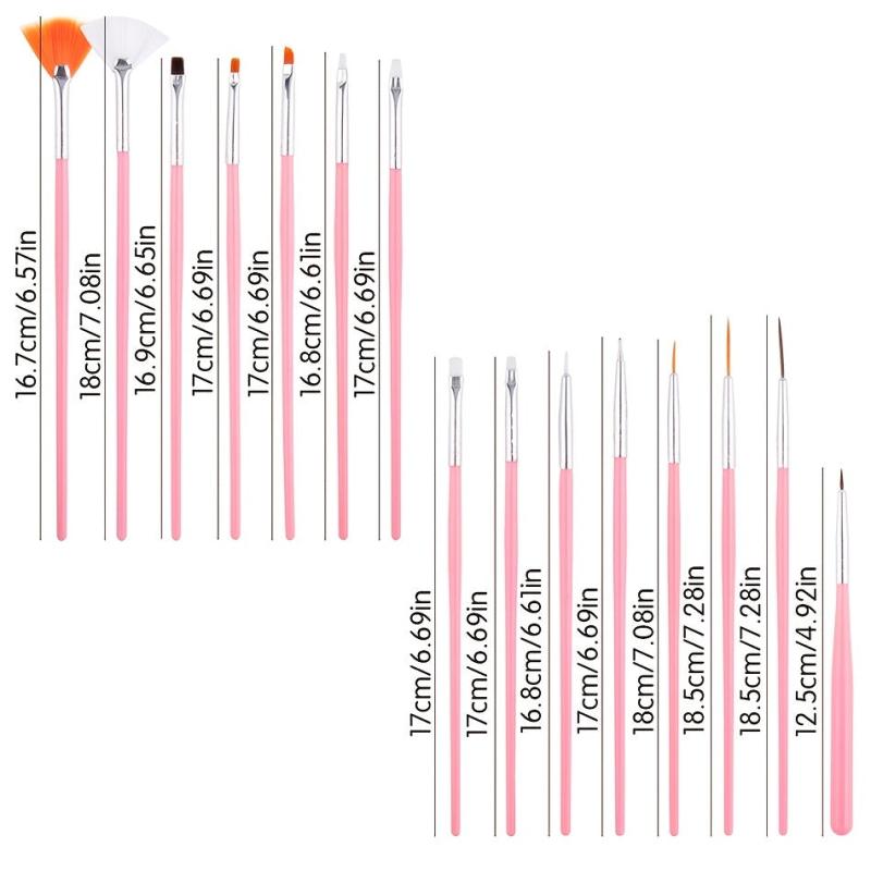 Silicone Nail Liner Brushes for Manicure - Professional Brush for Home and Salon