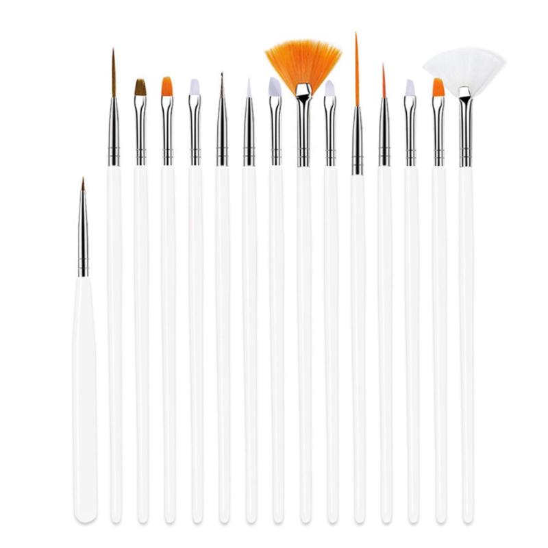 Silicone Nail Liner Brushes for Manicure - Professional Brush for Home and Salon