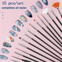 Silicone Nail Liner Brushes for Manicure - Professional Brush for Home and Salon