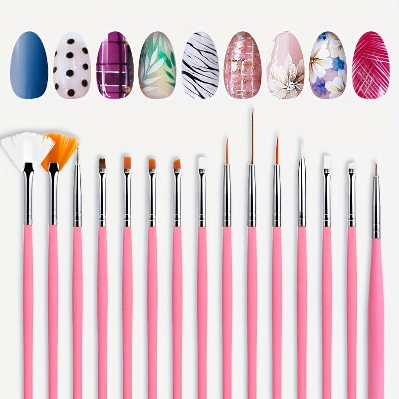 Silicone Nail Liner Brushes for Manicure - Professional Brush for Home and Salon