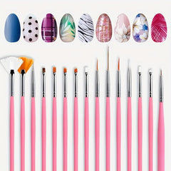 Silicone Nail Liner Brushes for Manicure - Professional Brush for Home and Salon