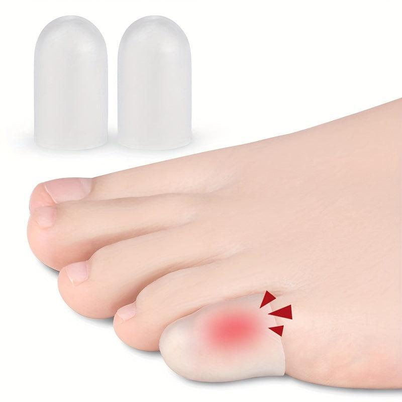 Toe Sleeves Protectors Transparent 2pcs