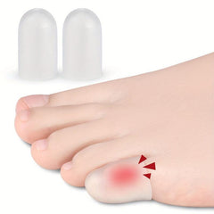 Toe Sleeves Protectors Transparent 2pcs