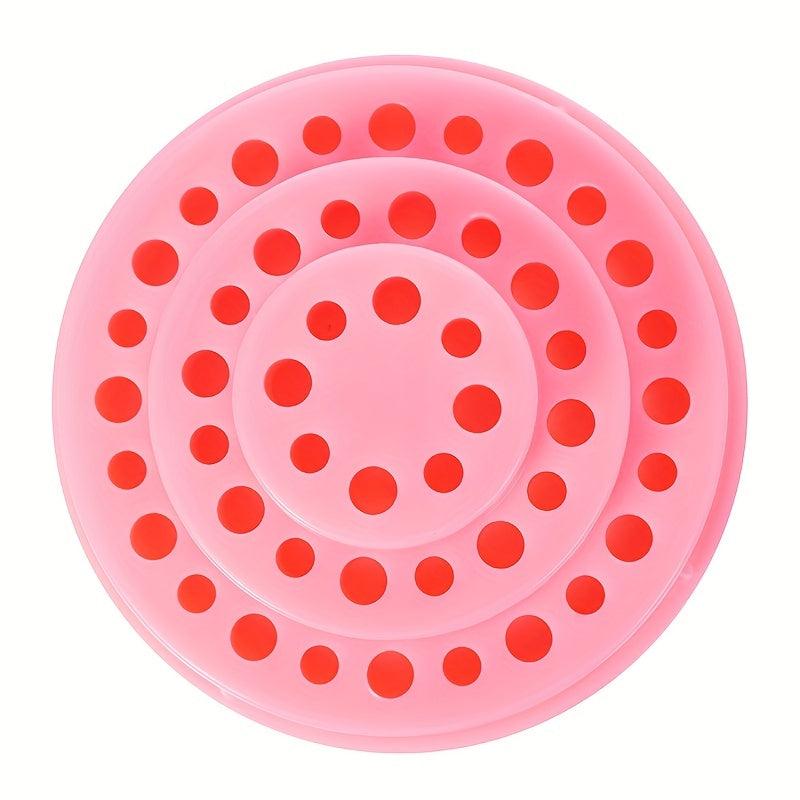 Nail Art Drill Bit Holder 48 Holes Acrylic Cover Box Exhibition Stand Displayer