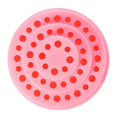 Nail Art Drill Bit Holder 48 Holes Acrylic Cover Box Exhibition Stand Displayer