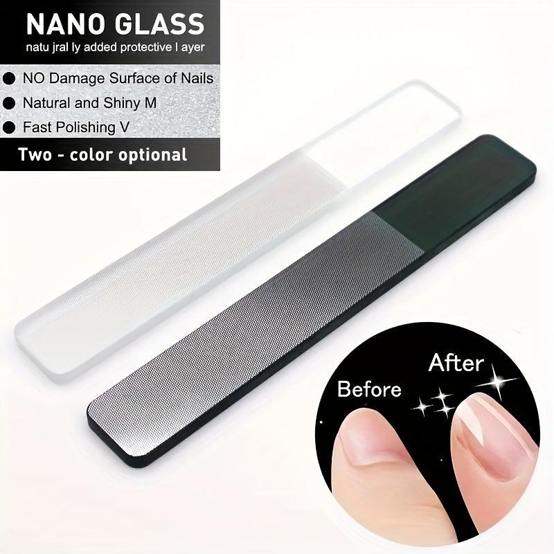 3pcs Nano Glass Nail File Nail File For Home Use Nail Care Products