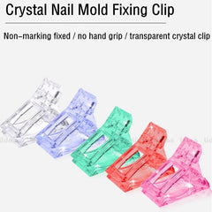 5 Pcs Poly Gel Nail Tips Clip for DIY Manicure Nail Art