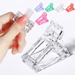 5 Pcs Poly Gel Nail Tips Clip for DIY Manicure Nail Art