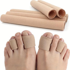 Toe Tubes for Corns Bunion Hammer Toe - Gel Lined Cushioning