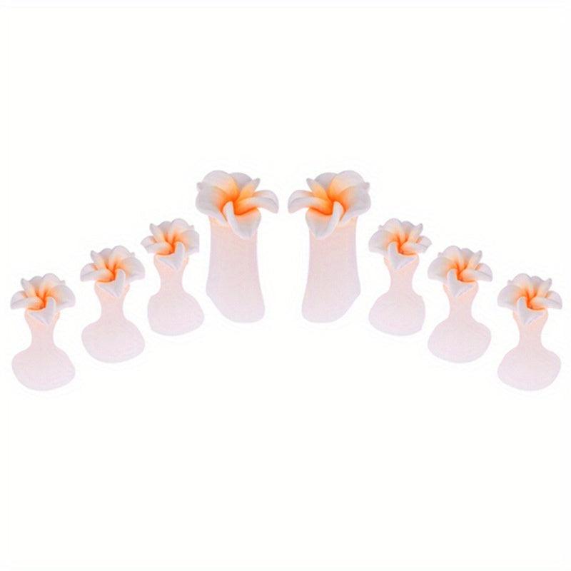 8 Pcs Silicone Toe Separators Flower Toe Spacers Pedicure Dividers