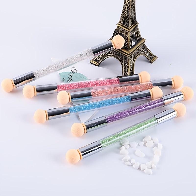 Nail Brush Set Gradient Sponges Gel Glitter Powder Dotting Tools