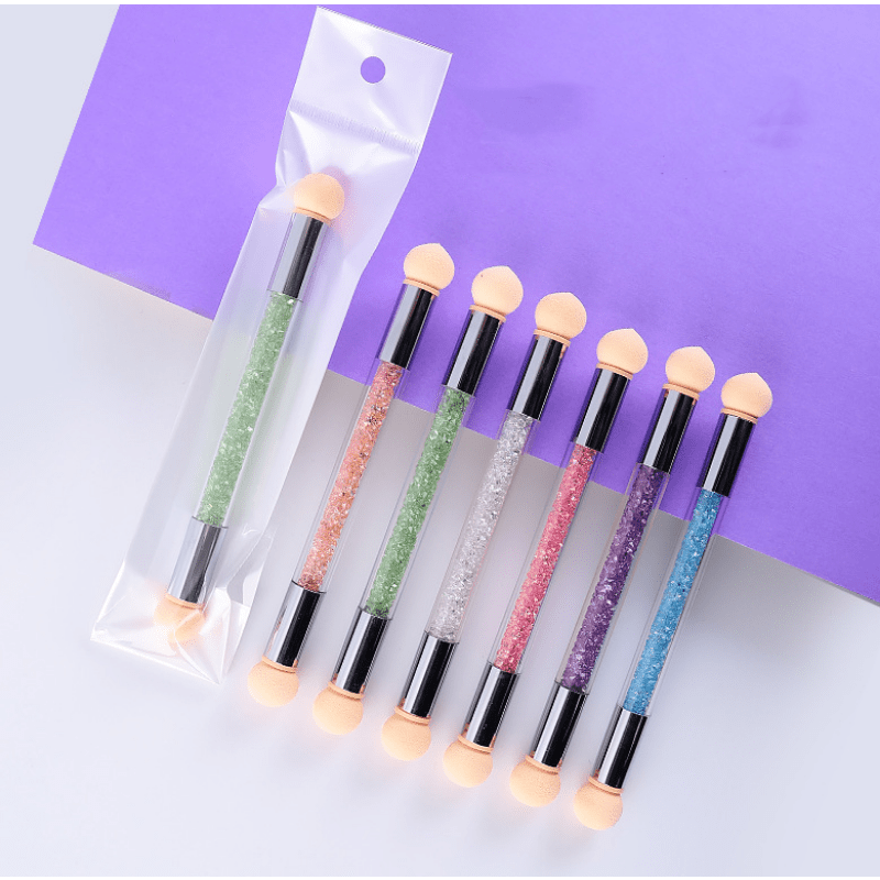 Nail Brush Set Gradient Sponges Gel Glitter Powder Dotting Tools