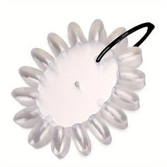 180 Oval False Nail Tips Card Clear Natural Nail Display Stand