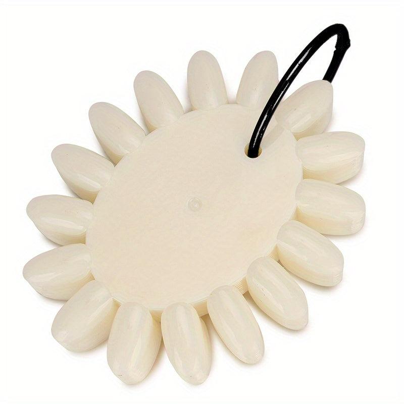 180 Oval False Nail Tips Card Clear Natural Nail Display Stand
