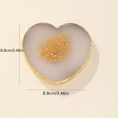 Heart Shape Nail Art Mixing Palette for Press On Nails