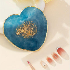 Heart Shape Nail Art Mixing Palette for Press On Nails