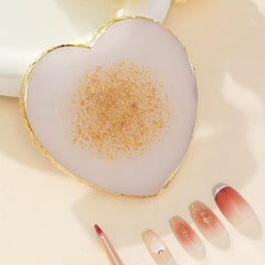 Heart Shape Nail Art Mixing Palette for Press On Nails