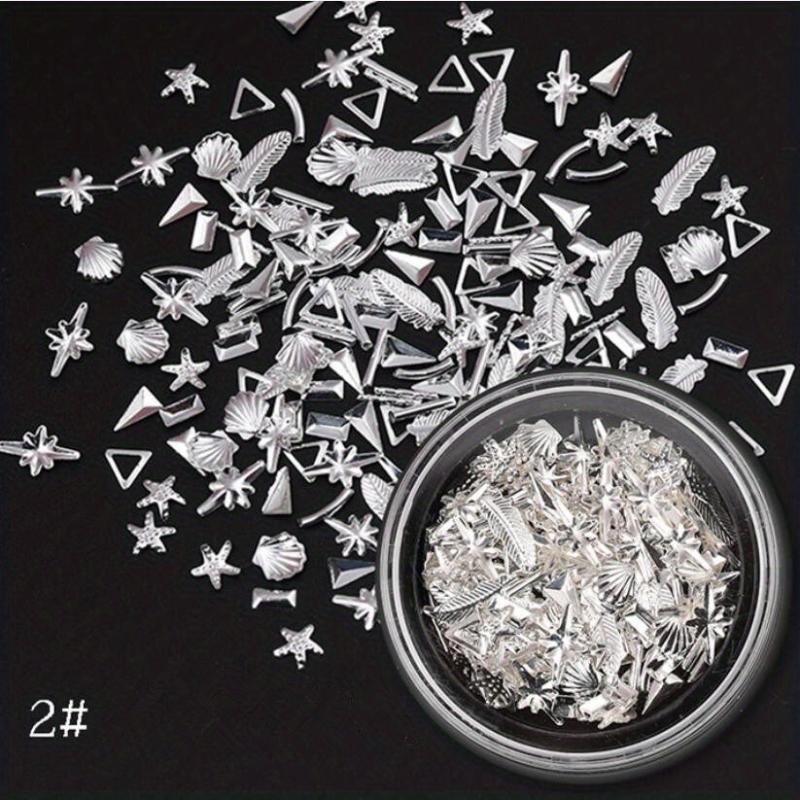 3D Nail Metal Rivets Studs Charms Decoration Punk Star Moon Jewelry Studs