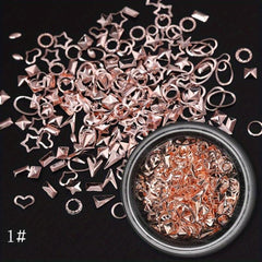 3D Nail Metal Rivets Studs Charms Decoration Punk Star Moon Jewelry Studs